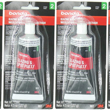 3M Bondo 907 Glazing and Spot Putty - 4.5 oz, 4 Pack