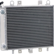 ALLOYWORKS Performance ATV Aluminum Radiator for 2005 2006 2007 2008 2009 Kawasaki Brute Force 750 / 750i KVF750 650 KVF650F/G 4x4i