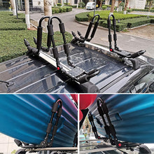 HUWENJUN123 Kayak Roof Rack Sets for Cars and SUVs, Universal Fit Carriers Mount on Crossbars for Easy Travel with Kayaks Canoes Paddleboards and Surfboards