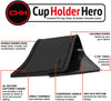 CupHolderHero for Nissan Rogue 2014-2017 Custom Liner Accessories - Premium Cup Holder, Console, and Door Pocket Inserts 16-pc Set (Solid Black)