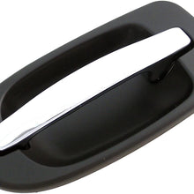 Dorman 83385 Rear Driver Side Exterior Door Handle for Select Buick Models, Black and Chrome