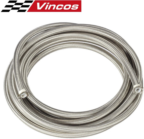 20 Ft 8AN AN8 Universal Braided Stainless Steel PTFE TEFLON Oil Fuel Gas Line Hose