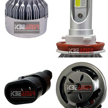 ICBEAMER H8 H9 H11 LED COB 3 Color in 1 Replace Headlight Bulb HID or Halogen Lamp 6000K White 10000K 30000K Dark Blue