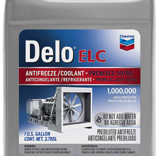 Delo 227811486 Extended Life Prediluted 50/50 Antifreeze/Coolant-1 Gallon, (Pack of 6), 1. gallons, 6 Pack