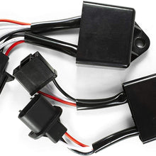 Anti Flicker Decoder & HID Kit Computer Warning Canceler - For 7 inch LED Headlight on Jeep Wrangler JK TJ or Trucks Motorcycle Car leds headlights bulbs (Back Plug (H13-H4))