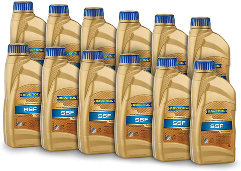 RAVENOL J1B1001-12 Power Steering Fluid - SSF Hydraulic Fluid (1L, Case of 12)