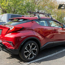 Extreme Online Store EOS Visors Replacement for 2018-Present Toyota C-HR | JDM Mugen Style Smoke Tinted Side Vents Rain Guard Window Deflectors