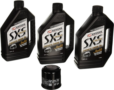 MaximaHiflofiltro SXSSEOCK008 Full Synthetic Side x Side Engine Oil Change Kit for Kawasaki Teryx 4x4/750, 3 L