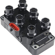 ENA Ignition Coil Compatible with 94-00 Ford Windstar Mustang Ranger Taurus Mazda MPV B3000 Mercury Cougar Mystique Sable V6 FD488 C901