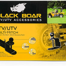 Black Boar ATV/UTV Mount with Hitch Winch Strap Loop (2" Ball 1 1/4" Shank) (66024)