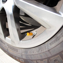 iJDMTOY (4 Tuner Racing Style Gold Aluminum Tire Valve Caps (Hexagon Shape)