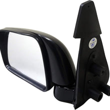 Dorman 955-450 Passenger Side Manual Door Mirror - Folding for Select Toyota Models, Black