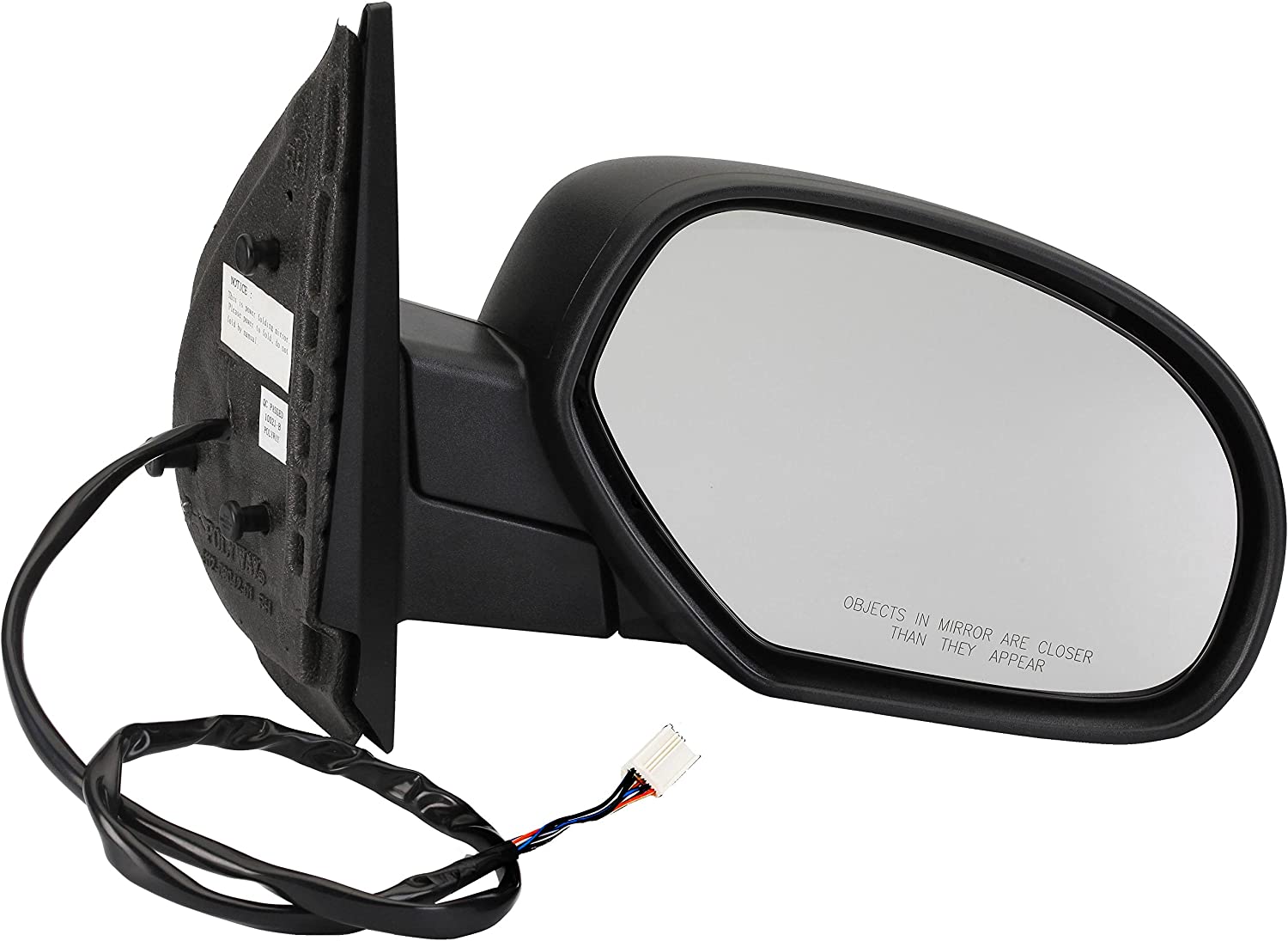 Dorman 955-1481 Passenger Side Power Door Mirror - Heated/Folding for Select Cadillac/Chevrolet/GMC Models, Black