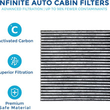 Infinite Auto (CF10134) Cabin Air Filter Replacement for Honda Accord, CR-V, Civic, Odyssey, Pilot, Ridgeline, Crosstour, Acura CSX, ILX, MDX, RDX, RL, RLX, TL, TLX, TSX & ZDX