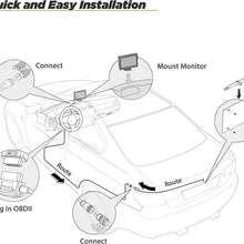 SCOSCHE D5PFCAMK Plug and Play Back Up Camera System with License Plate Frame for Vehicles