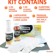 SYLVANIA - Headlight Restoration Kit - 3 Easy Steps to Restore Sun Damaged Headlights With Exclusive UV Block Clear Coat, Light Output and Beam Pattern Restored, Long Lasting Protection