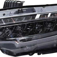 Headlight Assembly Compatible with 2016-2019 Honda Civic LED Composite Clear Lens With bulb(s) Driver Side