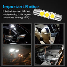 Partsam 4PCS White 29mm Festoon LED Light Interior Vanity Mirror Sun Visor Lamps