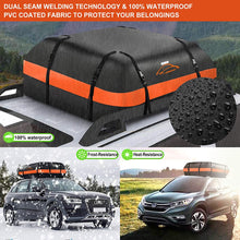 ISWEES Car Top Bag,Auto Cargo Carriers Roofbag Vehicle Truck Automotive Rooftop Luggage Storage Bag with/Without Rack,Waterproof Automobile Soft Roofbag for SUV Jeep Subaru Toyota Universal (Black)