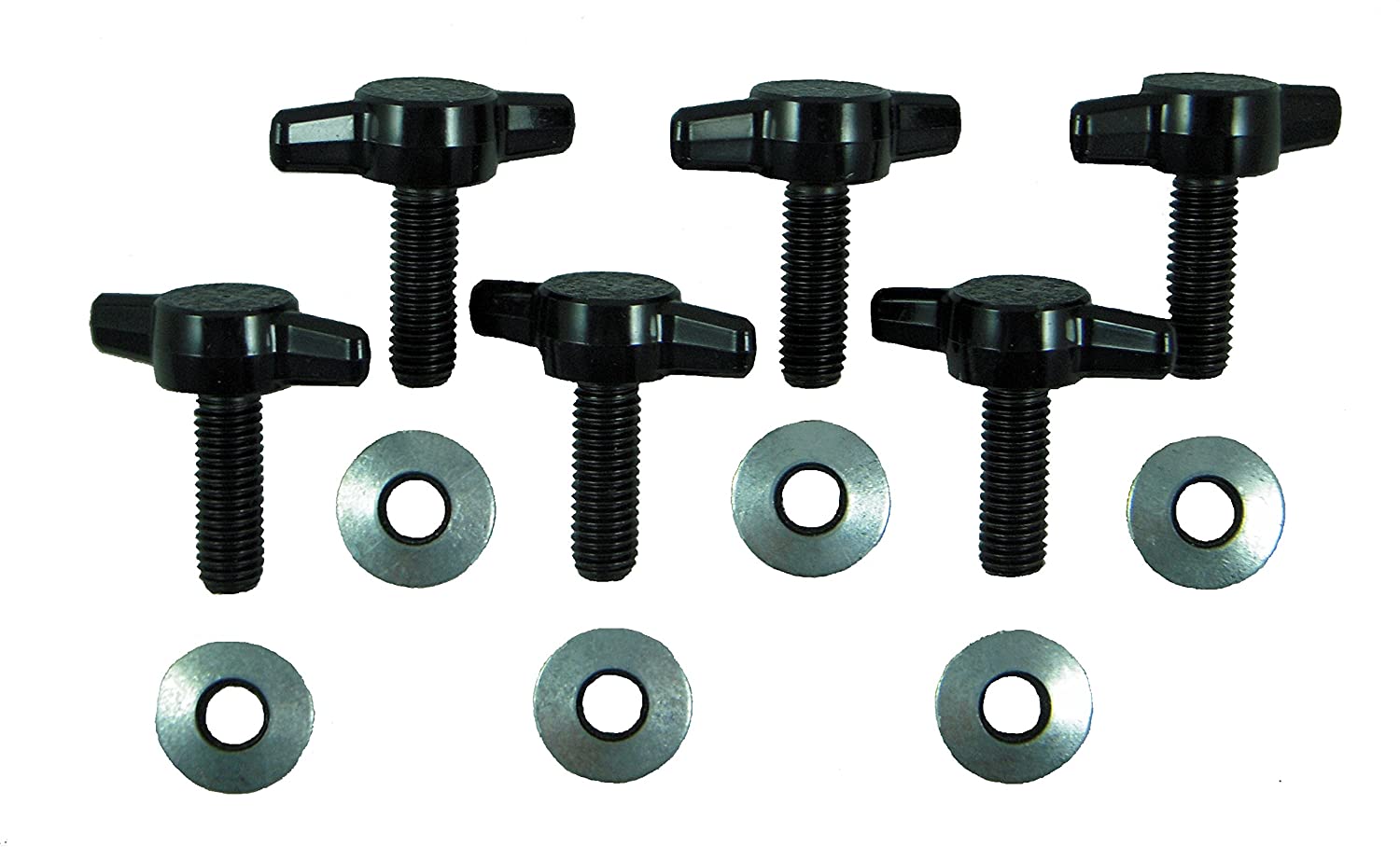 Jeep Wrangler JK Hard Top Quick Removal Change Kit set of 6 Tee Knobs fits all 2007 thru 2016 Models