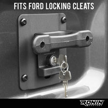 Ronin Factory Ford F150 F250 F350 & Raptor Truck Bed Cargo Tie Down Brackets (2015-Present) 4 Plates w/Extra Anti-Theft Screws