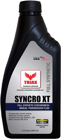 Triax Synchro XT Full Synthetic Syncromesh 75W80 GL-4 MT Fluid | MS 9224 | Auto-trak II Transfer Case XT Fluid (1 Quart (Pack of 12))