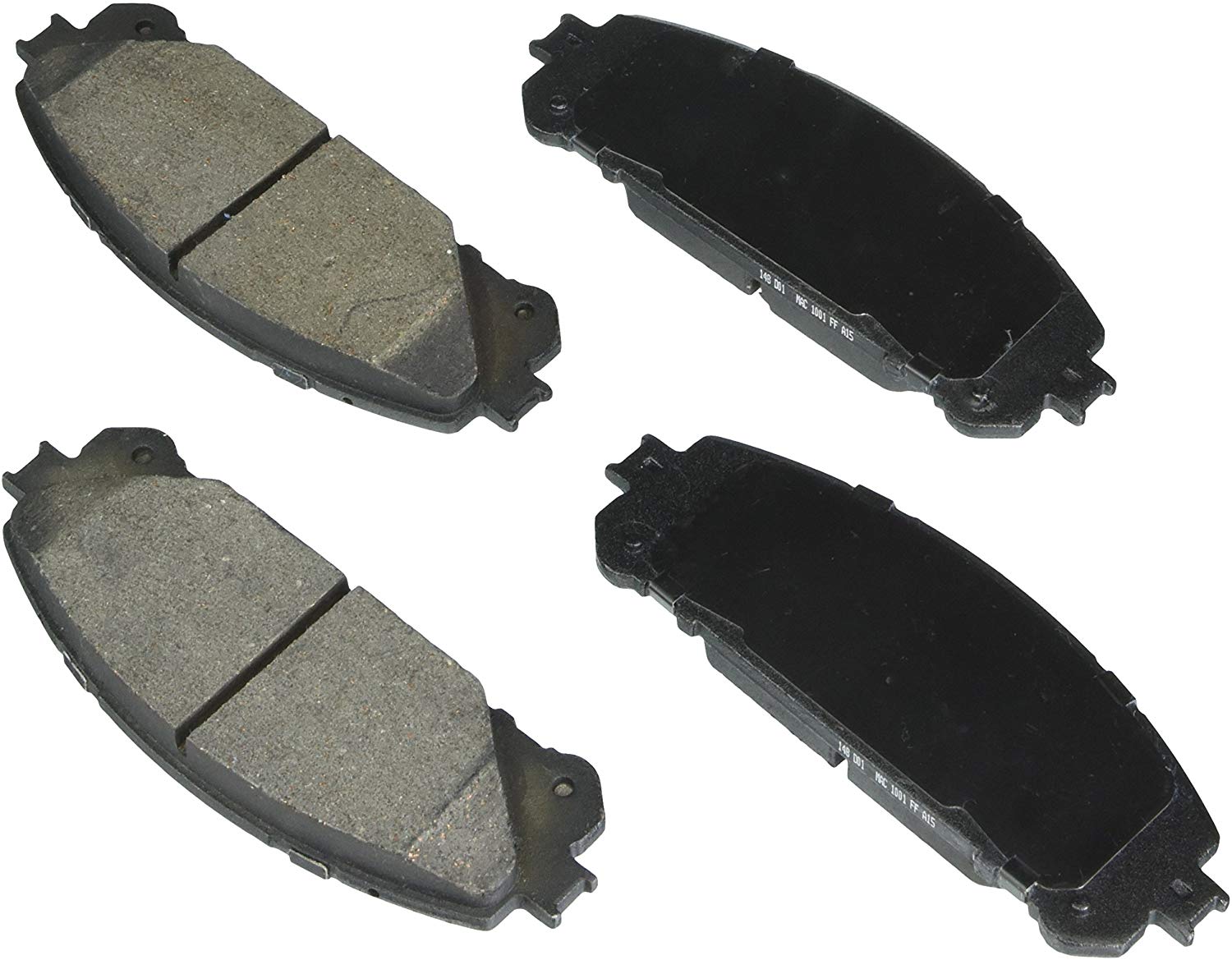 Bosch BE1324H Blue Disc Brake Pad Set with Hardware for Select Lexus and Toyota Cars, SUVs, and Vans - FRONT