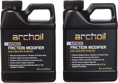 Archoil AR9100 Friction Modifier Value Pack - Two 16oz Bottles of AR9100 for Two Powerstroke Treatments
