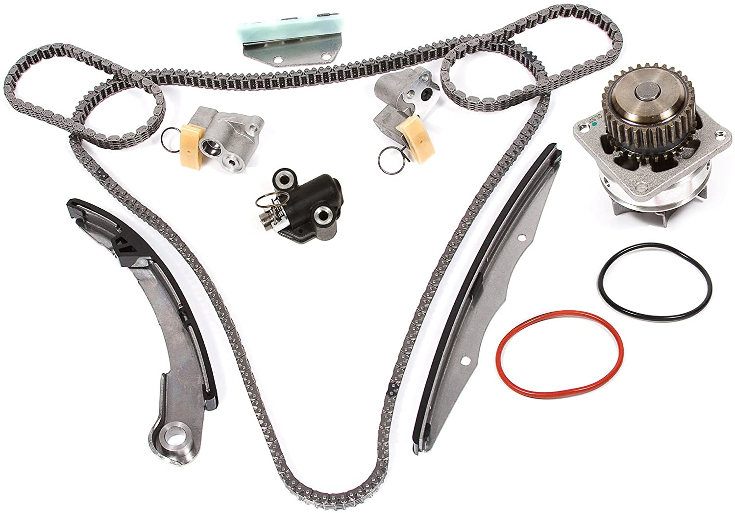 Evergreen TK3042WPTTiming Chain Kit, and Water Pump Compatible With 05-10 Nissan Frontier Pathfinder Xterra 4.0L DOHC VQ40DE