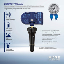 MORESENSOR Compact PRO Series 315MHz TPMS Tire Pressure Sensor | Preprogrammed for Select 120+ Japanese Brand Models 40700-1LA0E | Rubber Valve Stem | KX-S012-SN