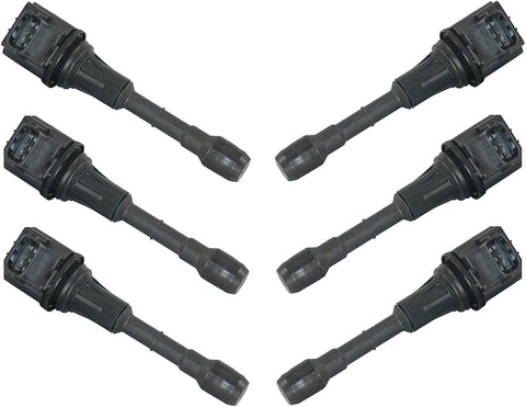 Set of 6 Hitachi Direct Ignition Coils for Infiniti G25 FX35 Nissan 350Z Quest