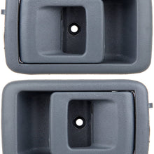 ECCPP Door handles Interior Inside Inner Front Driver Passenger Side Replacement for 2001 2002 2003 2004 Toyota Tacoma Gray(2pcs)