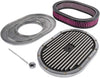 JEGS Performance Products 500099 Oval Air Cleaner Kit 12 L x 8-1/4 W x 3 H 5-1/8