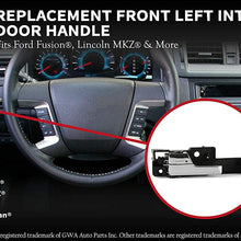 Front Left Interior Door Handle Chrome - Fits Ford Fusion 2006-2012, Lincoln MKZ 2007-2012, 2006 Lincoln Zephyr, 2006-2011 Mercury Milan - Replaces 6E5Z 5422601-A, 81702, 6E5Z5422601A, 92813