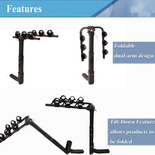 Best Companions 4-Bikes Hitch Mount Rack, Bicycle Carrier for Cars, Trucks,SUV's and minivans with 2" Hitch Receiver…
