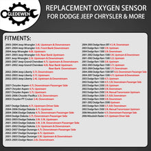 Oxygen Sensor Upstream & Downstream O2 Sensor 2PCS | for Dodge Dakota Durango Ram Jeep Wrangler Grand Cherokee Mitsubishi Raider & more | Replace# 234-4587, 05149171AA, 68144248AA, 56041698AA