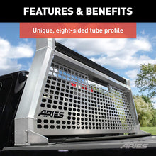 ARIES 1110206 AdvantEDGE Chrome Aluminum Truck Headache Rack Cab Protector, Select Toyota Tundra