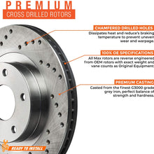 [Front] Max Brakes Premium XD Rotors with Carbon Ceramic Pads KT065121