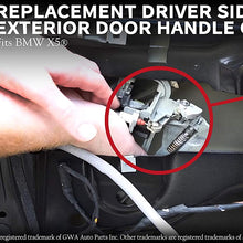 AA Ignition Front Driver Side Door Handle, Left Side Replaces 51218243615 - Fits BMW X5 2000, 2001, 2002, 2003, 2004, 2005, 2006 - Exterior Door Handle Carrier Assembly Replacement