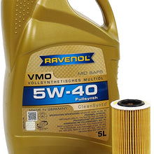 Blau J1A5086-H Motor Oil Change Kit - Compatible with 2012-13 VW Golf VI w/ 4 Cylinder 2.0T Engine - 5w40 (R Models)