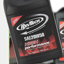 Custom Chrome RevTech Harley Motorcycle Oil SAE 20W50 Case of (6) 1 Gallon Containers