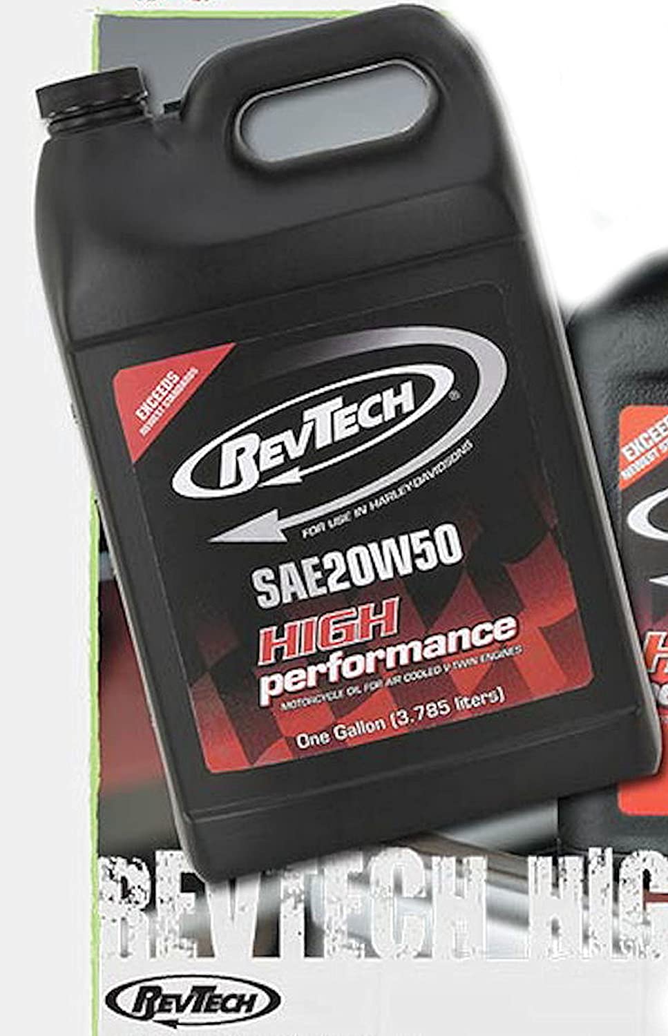 Custom Chrome RevTech Harley Motorcycle Oil SAE 20W50 Case of (6) 1 Gallon Containers