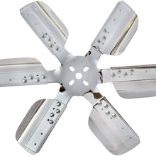 Derale 17818 Heavy Duty Fan Blade Series 1000 18" Polished Chrome Stainless Steel Flex Fan Reverse Rotation