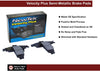 SMD1260H Front Semi-Metallic Brake Pads+Hardware