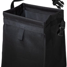 OxGord Waterproof Car Trash Can Bin - Interior Garbage Waste Basket Container Organizer - Vehicle Accessory for Travel and Camping - Best for Hanging from Seat, Black