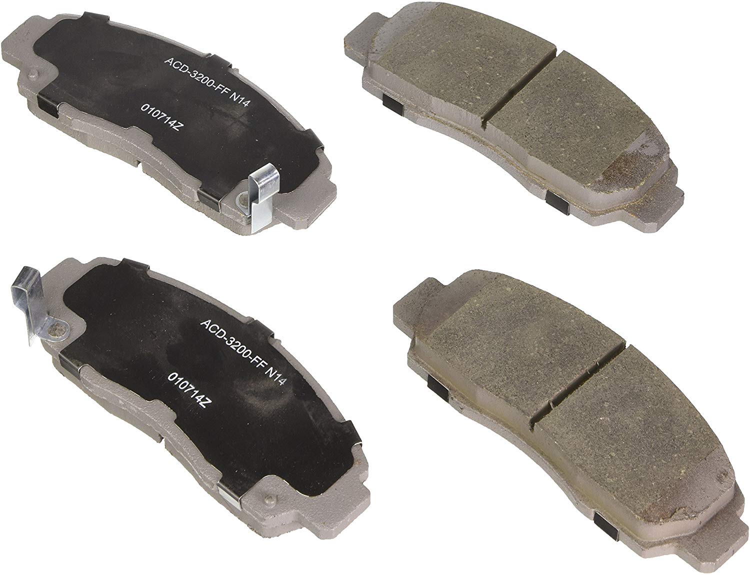 ACDelco 14D787CH Advantage Ceramic Front Disc Brake Pad Set