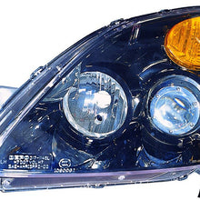 Depo 317-1146PXAS2 Honda CRV Black Headlight Projector Assembly Set
