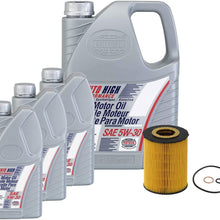 OEM 5W-30 High Performance Synthetic 8 Liter Oil Change Kit For BMW
