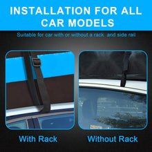 Copsrew 20 Cubic ft Car Roof Bag & Rooftop Cargo Carrier 100% Waterproof Heavy Duty RoofBag. Fits All Vehicle with/Without Rack. 4+2 Door Hooks Included (Blue)