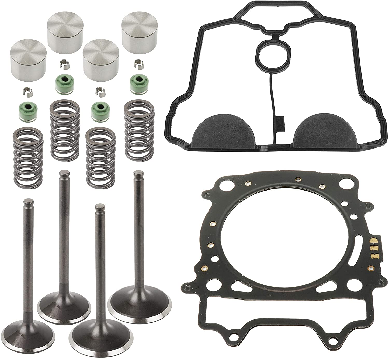 Caltric Cylinder Head Valve Gasket Kit Compatible with Yamaha YZ450F YZ450FX 2014-2020